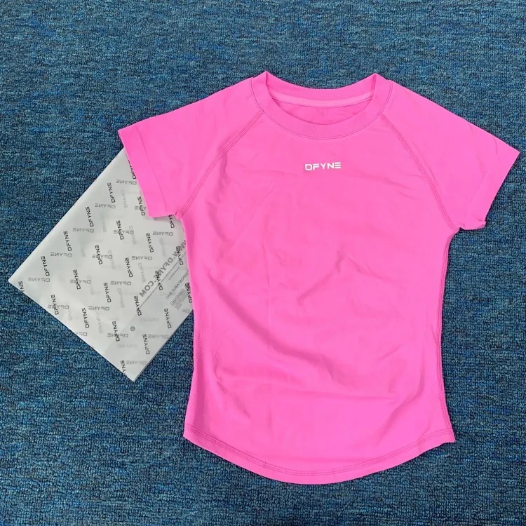 DFYNE Quick-drying Breathable Sports T-shirt Pilates Training Sports Yoga Fitness Short-sleeved Top