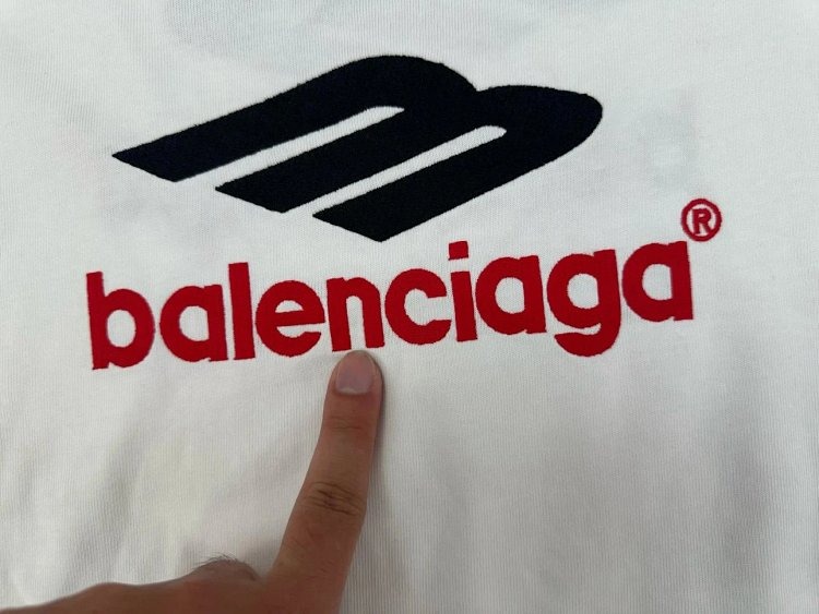 Balenciaga Embroidered Printed T-shirt