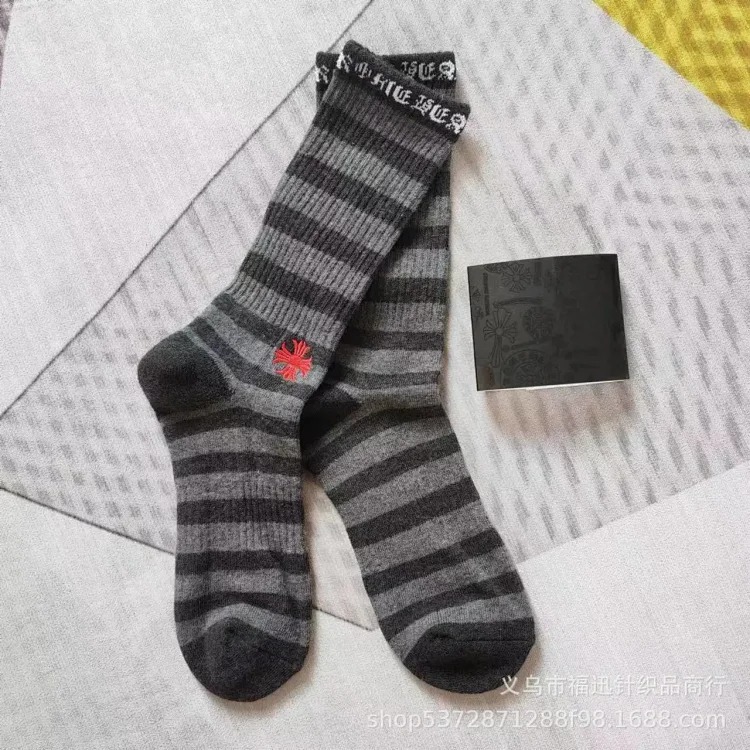Towel Sports Socks Trendy Socks Bottom Red Lips Letters Embroidered Label Love