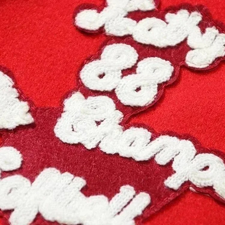 Longfengni Lined Fabric Autumn American Travis Scott Casual Towel Embroidery Baseball Jacket