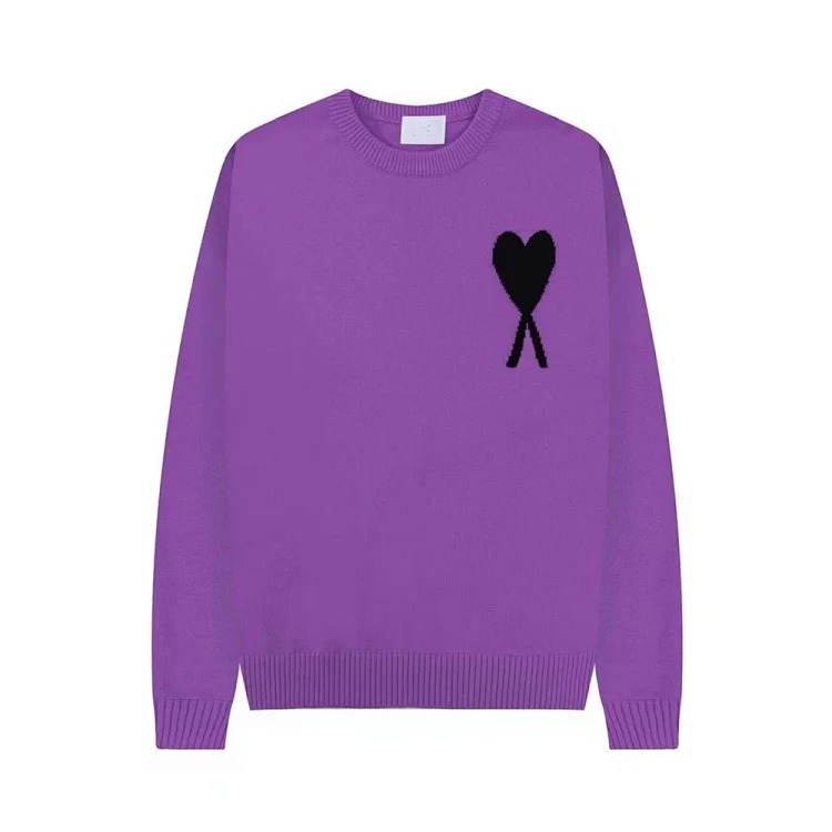 Love sweater for men and women striped youth heart casual pullover sweater