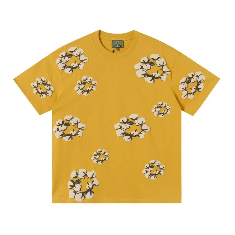 D.T kapok all-over printed short-sleeved loose T-shirt men's and women's shorts suit