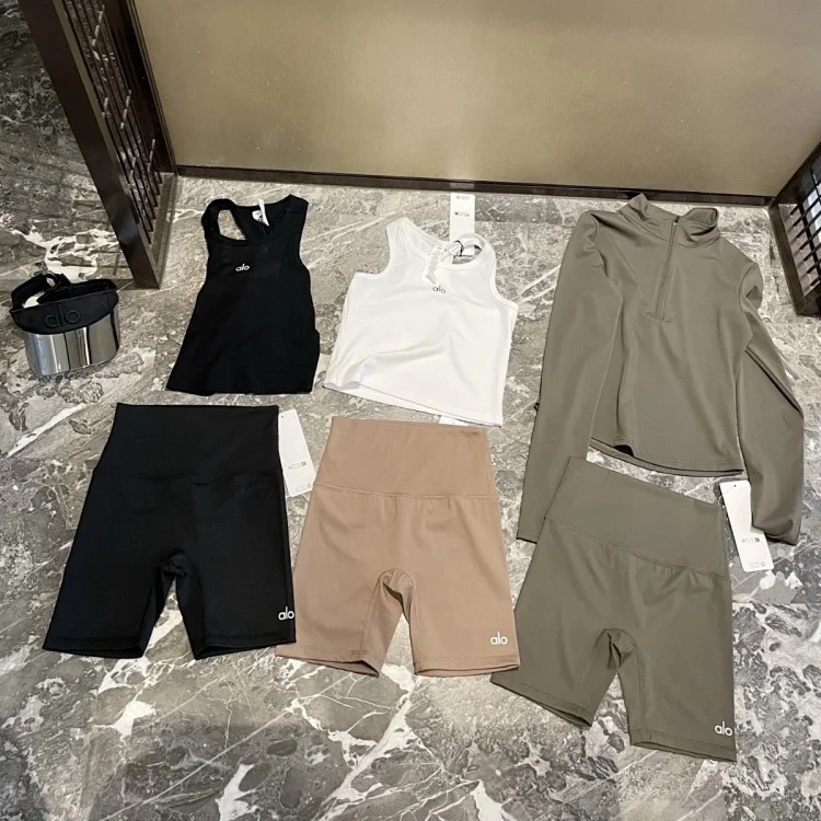 Yoga Three-Point Cycling Pants High Waist Hip Lifting Tummy Tightening Fitness Running Sports