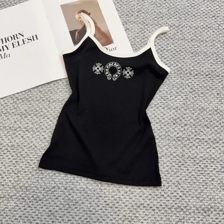Vest Slim 25 New Summer Slim Version Pure Desire Sling Print Contrast Color Correct *No Quality Problems Cannot Be Returned Without Reason