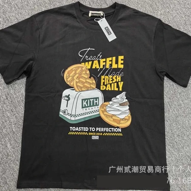 KITH Kitth Cartoon Animation Print Casual Loose Sports Short-sleeved T-shirt for
