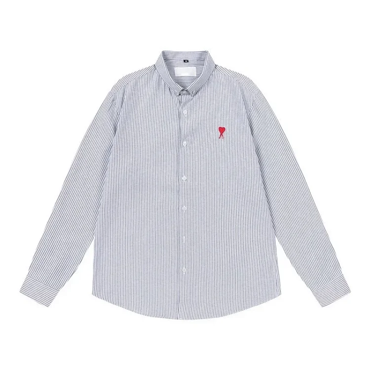Love embroidered cotton shirt for men and women