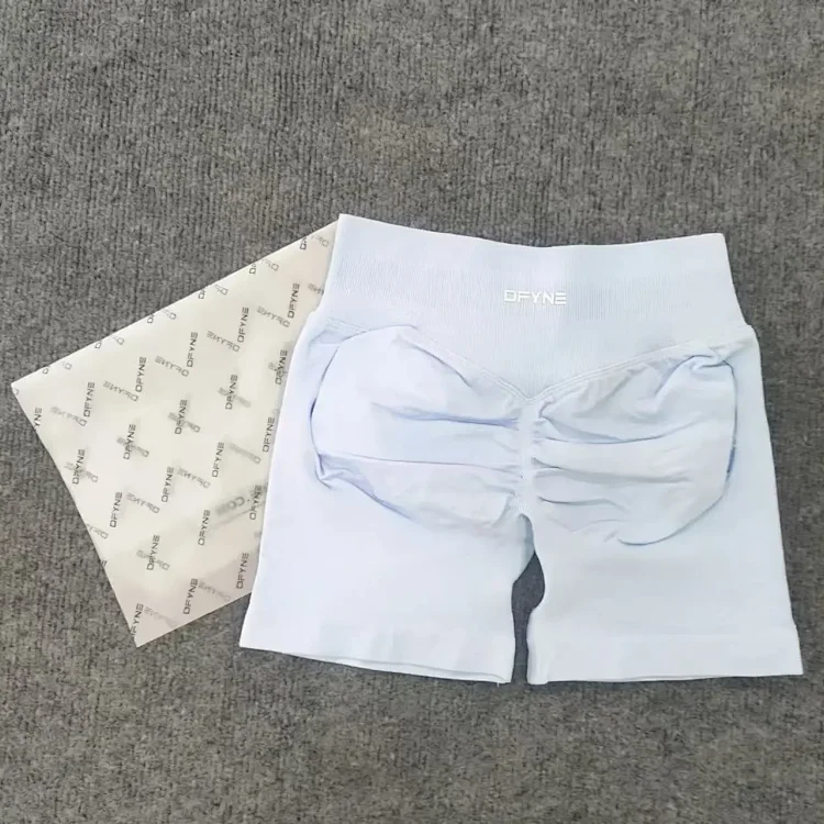 DFYNE (full color original label) Amazon's popular three-section waist sports running fitness high-waist butt-lifting yoga shorts *No quality issues and cannot be returned without reason
