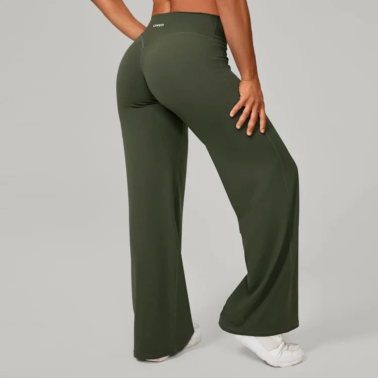 Oner Active Straight, Loose and Soft Oner Running Pilates Fitness Straight High-waisted Trousers Yoga Wide-leg Pants
