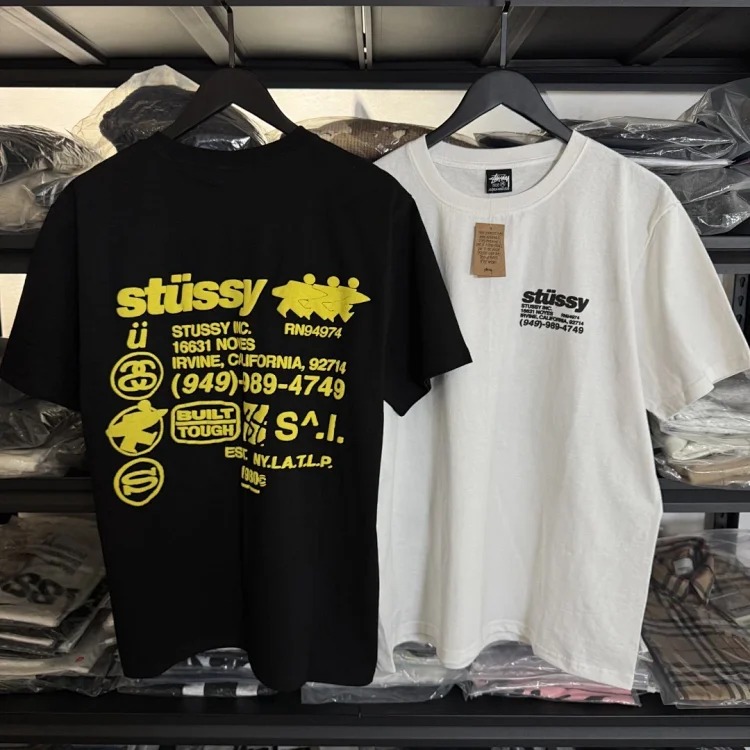Made in the Original Version, Stussy FW24 DNA TEE, Loose Short Sleeves T-Shirt