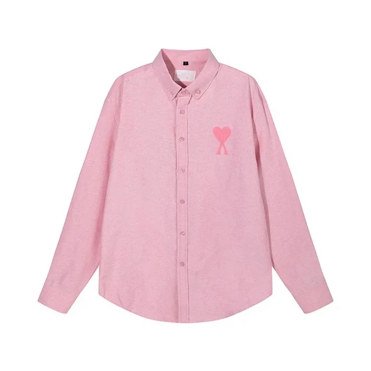 Love embroidered cotton shirt for men and women