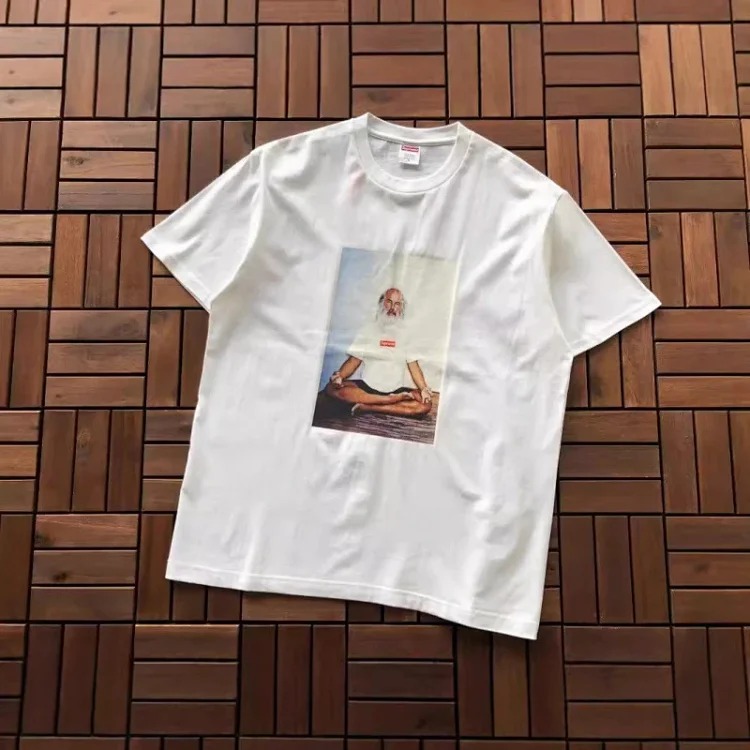 SUP letter print BOX high version short-sleeved T-shirt for men and women