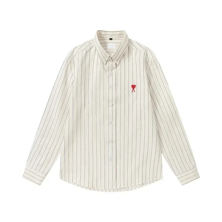 Love embroidered cotton shirt for men and women