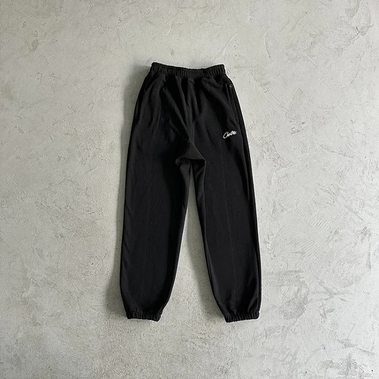 Hip-hop street dance embroidered letters knitted sweatpants men's sportswear