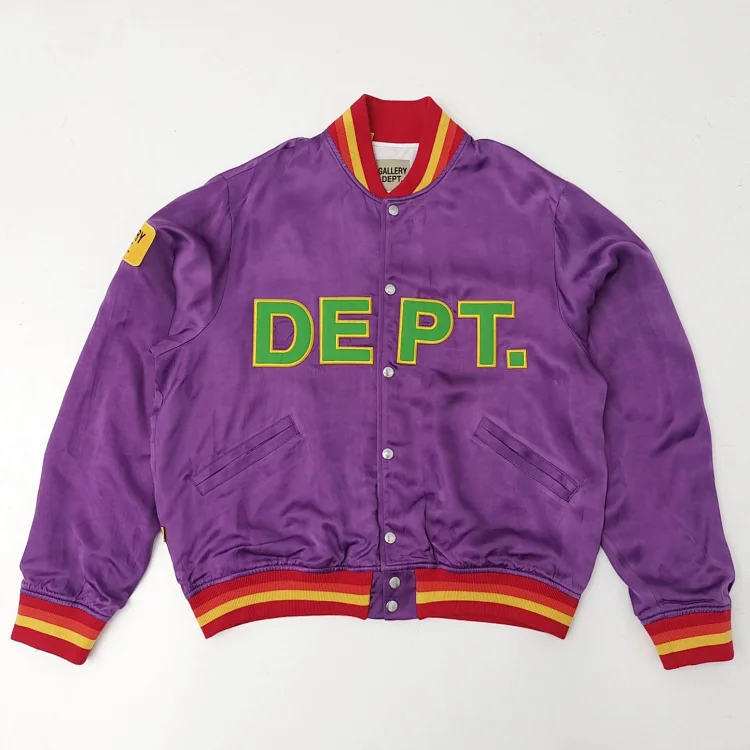 Gallery Dept Purple Baseball Jacket 180g Cupro (Bimberg) Fiber Fabric Imported From Japan