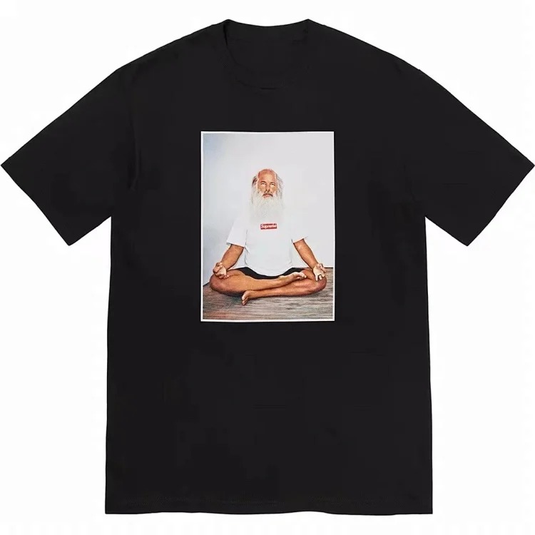 Pure cotton letter short-sleeved tee men's and women's classic printed T-shirts, loose and casual