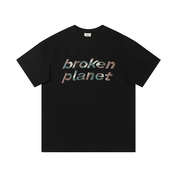 BROKEN PLANET Broken Planet American Foam Short-sleeved Loose Versatile T-shirt