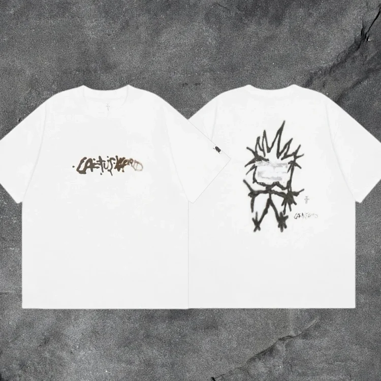travis scott short-sleeved utopia ts joint utopia limited edition american high street t-shirt
