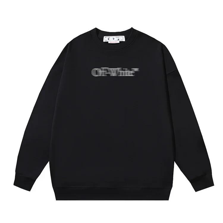 OW arrow oil painting simple printed pullover terry style