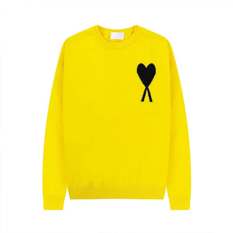 Love sweater for men and women striped youth heart casual pullover sweater