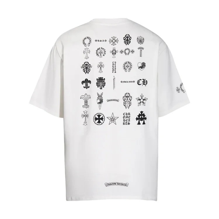 CH summer European and American street hip-hop short-sleeved series for men and women