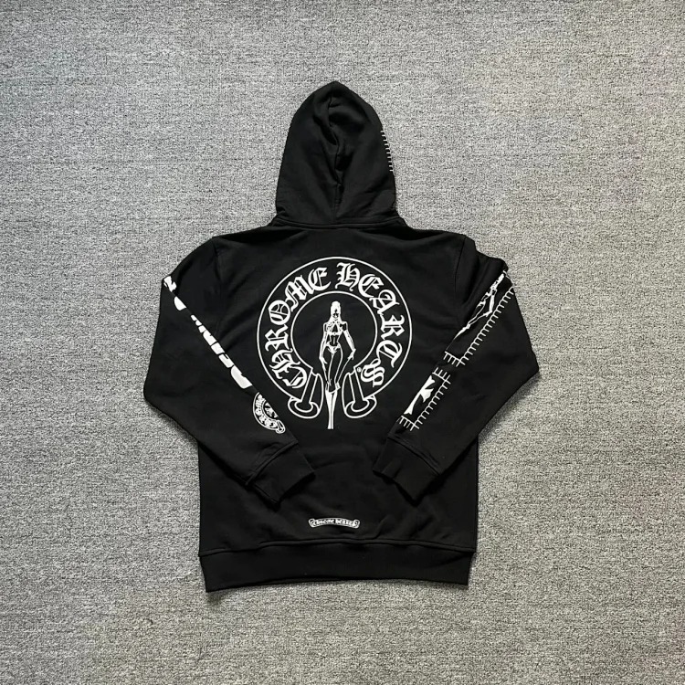 CH cross hooded sweatshirt is versatile and fashionable