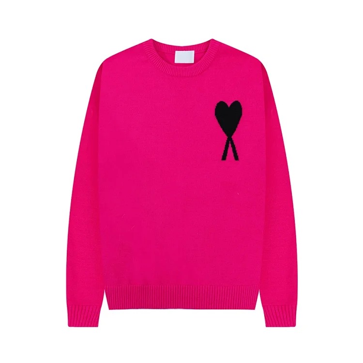 Love sweater for men and women striped youth heart casual pullover sweater