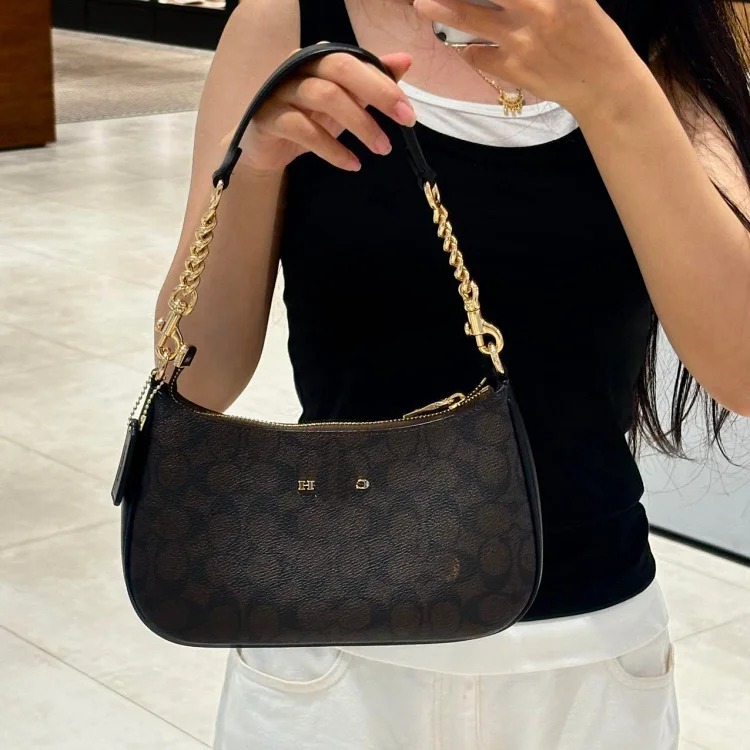 Louis Vuitton Bags Versatile High Bag Mahjong Women's Handbag Underarm Fashionable Crossbody Version Crescent Old