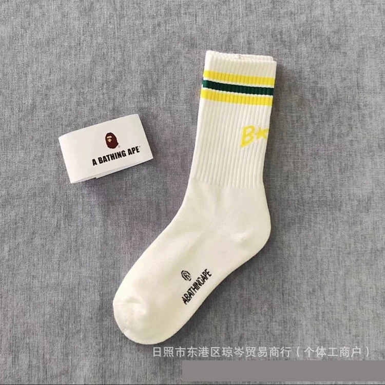 Apeman Head Japanese trendy brand new socks for men and women mid-tube sports thickened towel bottom