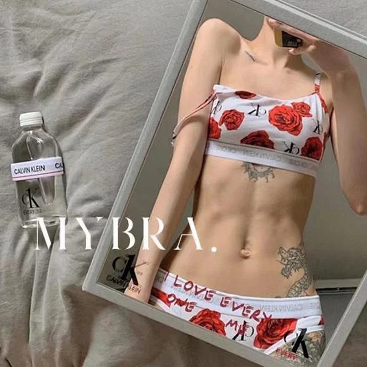 Sports Underwire, Comfortable Red Bra and Vest, Push-up Underwear, As Jennie Yoga Back Sports Bra