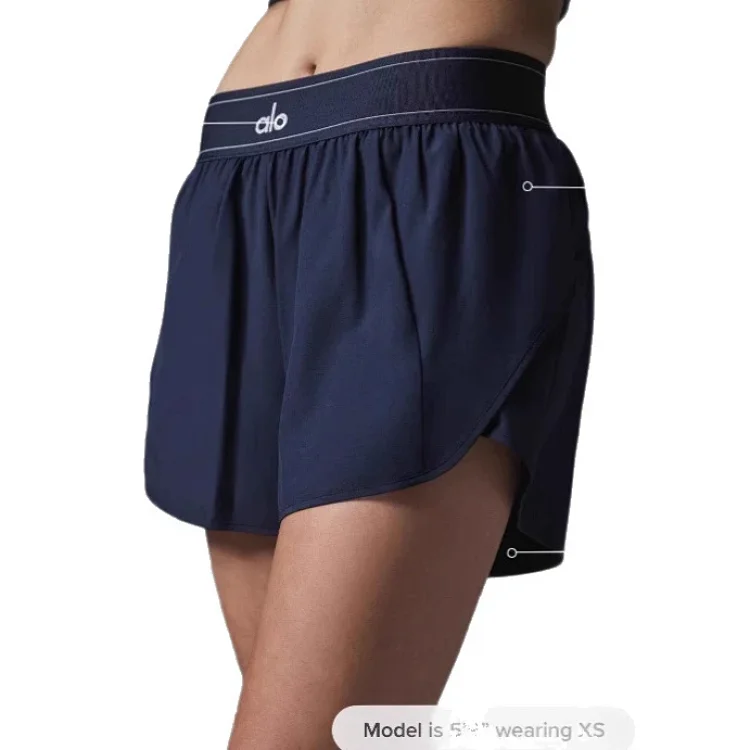 Nude Breathable High-waist Butt-lifting Yoga Fitness Shorts Outdoor Running Anti-exposure Sports Shorts