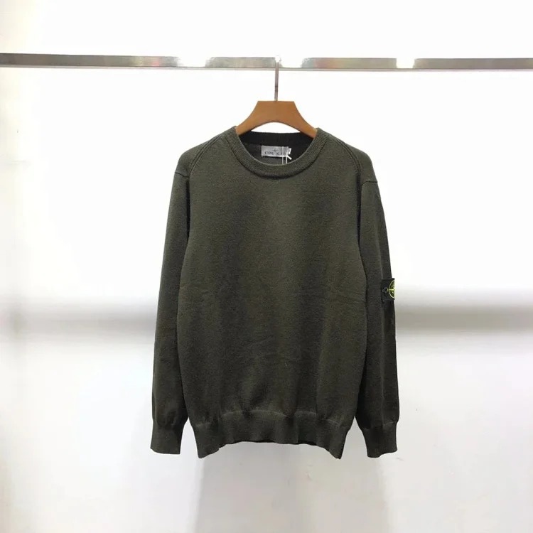 Stone Island Sweater Basic Classic Armband Round Neck Pullover Long Sleeve