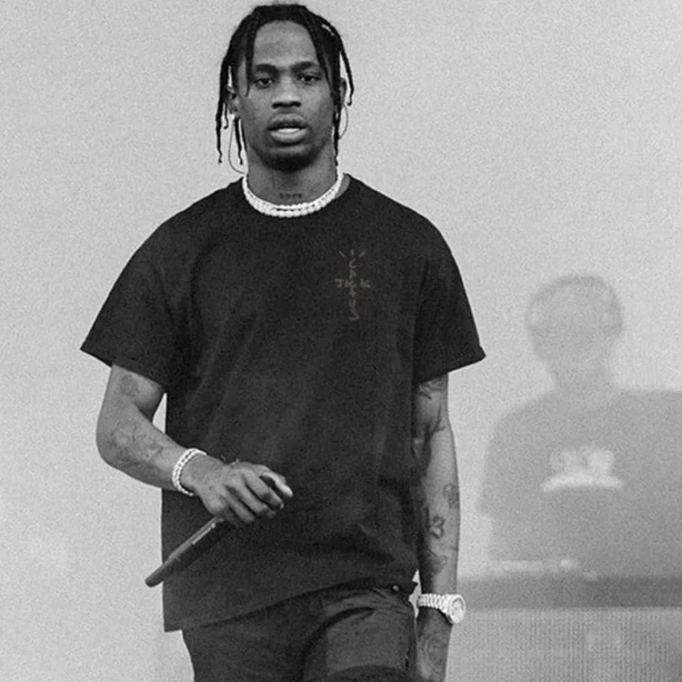 Fear of God Travis Scott Solid Color American Loose Casual Short-sleeved FOG Trendy T-shirt