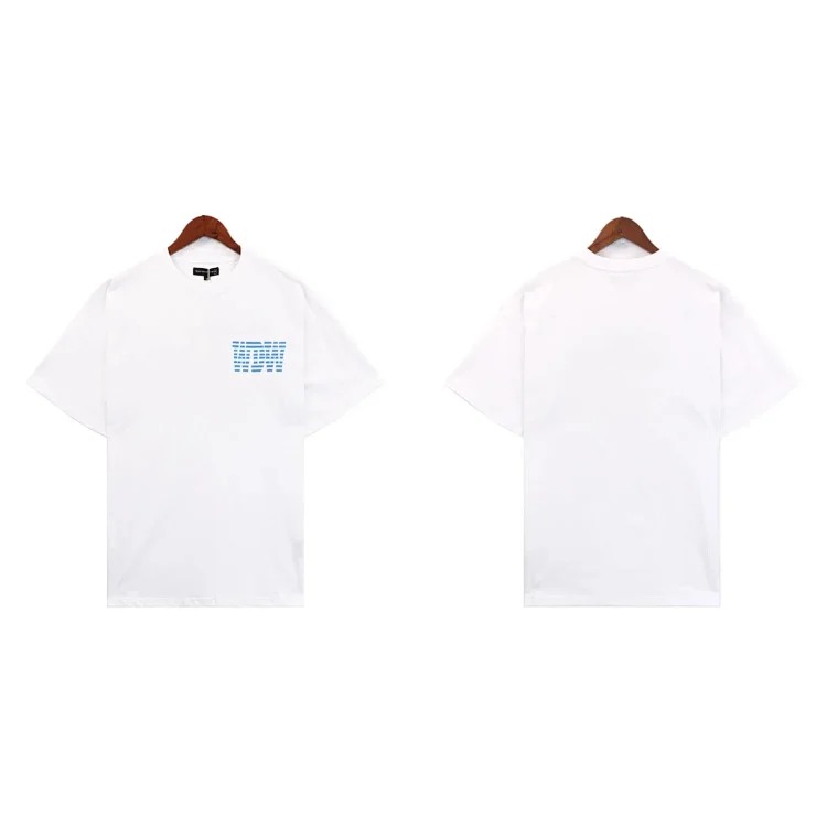 Washed printed loose men's short-sleeved t-shirt American top