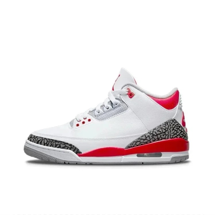 Jordan AJ3 Mid-range Hiroshi Fujiwara Black and White Cardinal White Wine Red White Cement