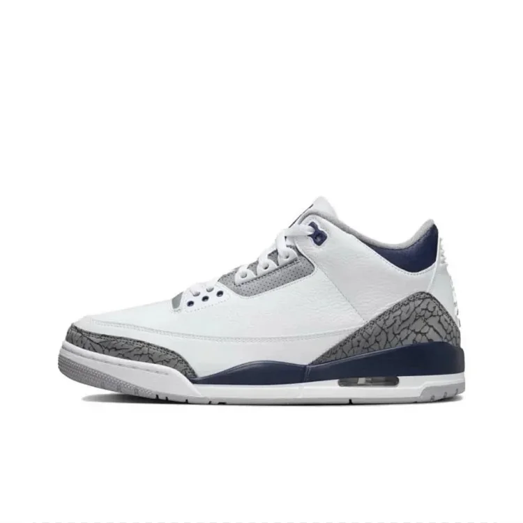 Jordan AJ3 Mid-range Hiroshi Fujiwara Black and White Cardinal White Wine Red White Cement