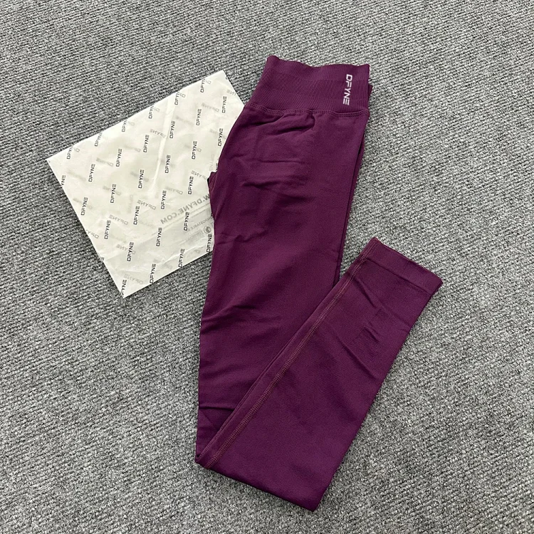 DFYNE full-color original standard popular European and American high-elastic yoga fitness running high-waist hip-lifting tight yoga pants *No quality problems and no return without reason