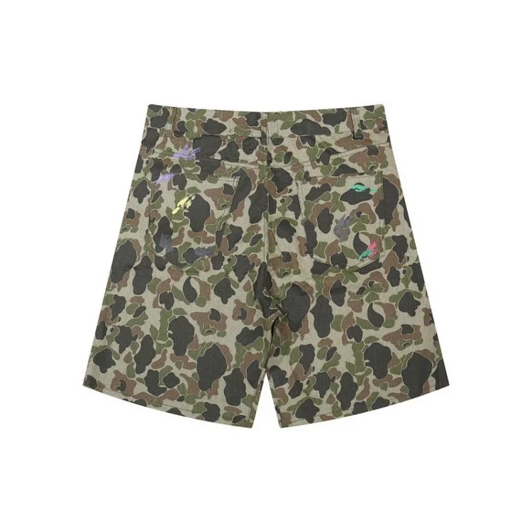 overalls camouflage shorts