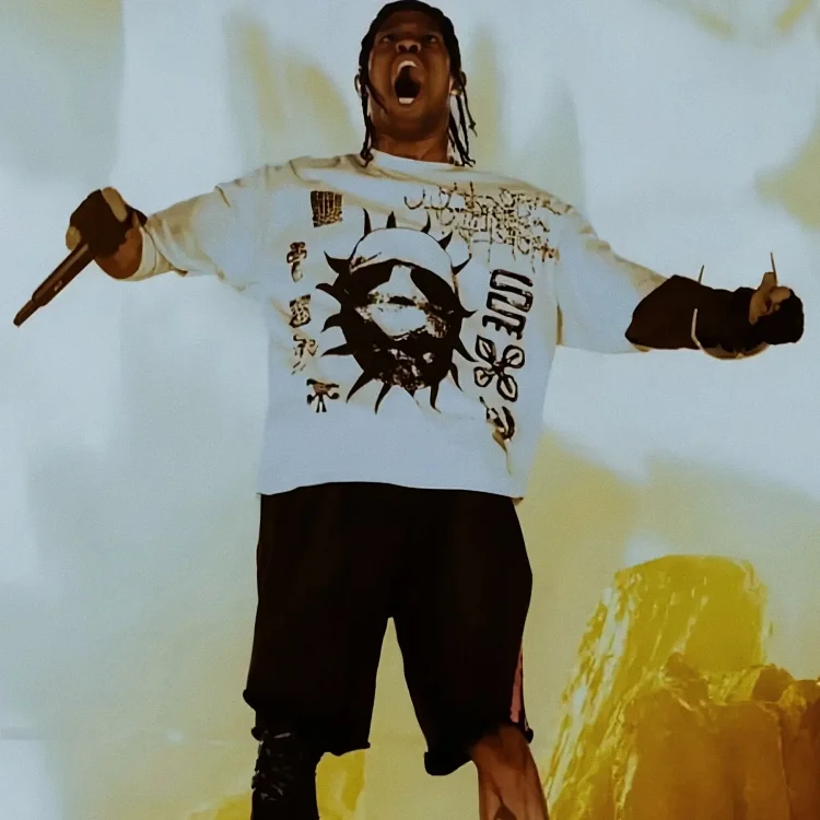 travis scott short-sleeved utopia ts joint utopia limited edition american high street t-shirt