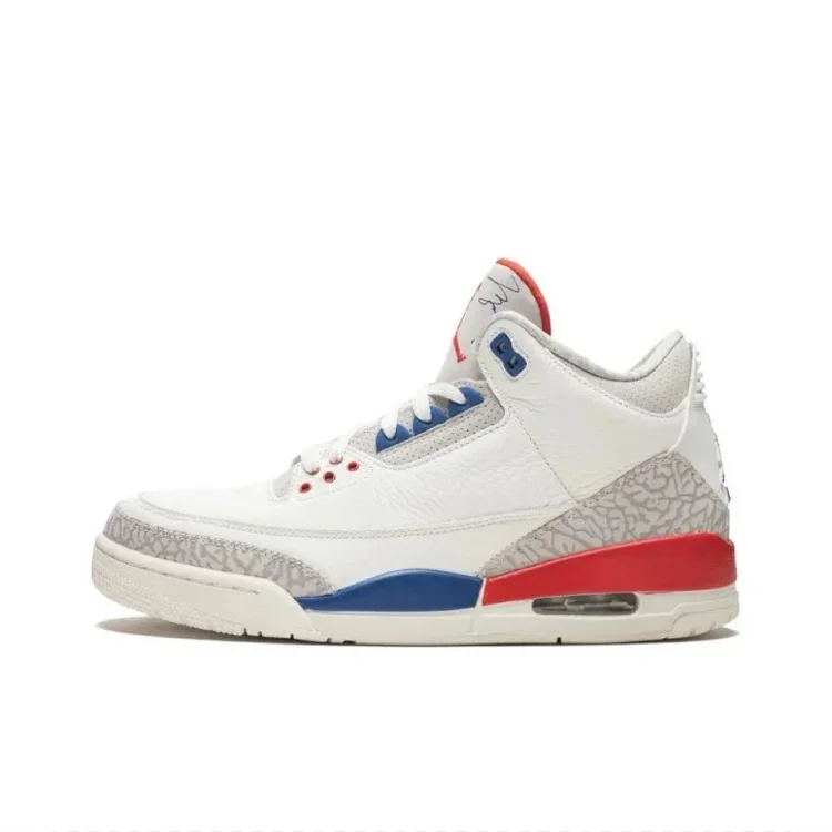 Jordan AJ3 Mid-range Hiroshi Fujiwara Black and White Cardinal White Wine Red White Cement