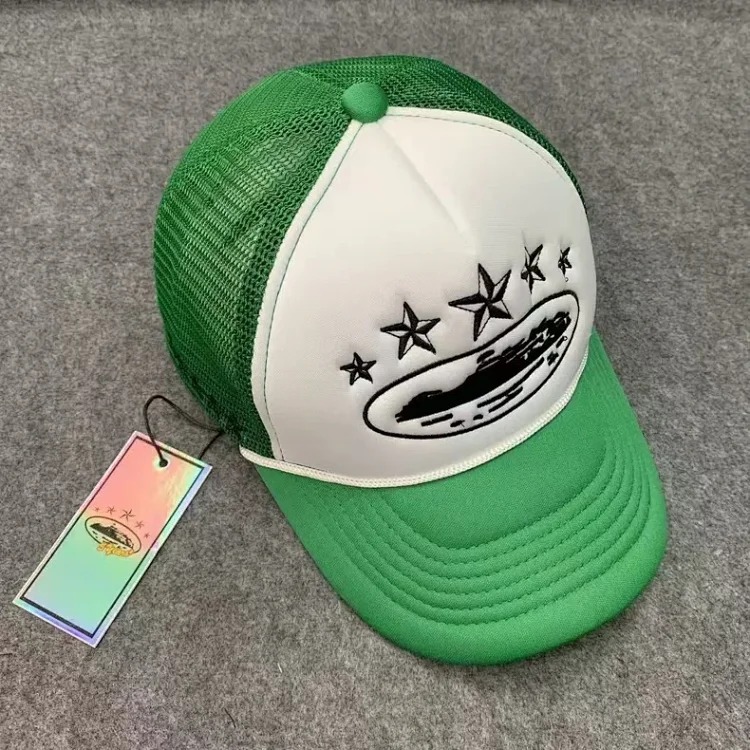 Corteiz 5 Starz Alcatraz Trucker American truck hat foreign trade trendy brand embroidered sun protection card
