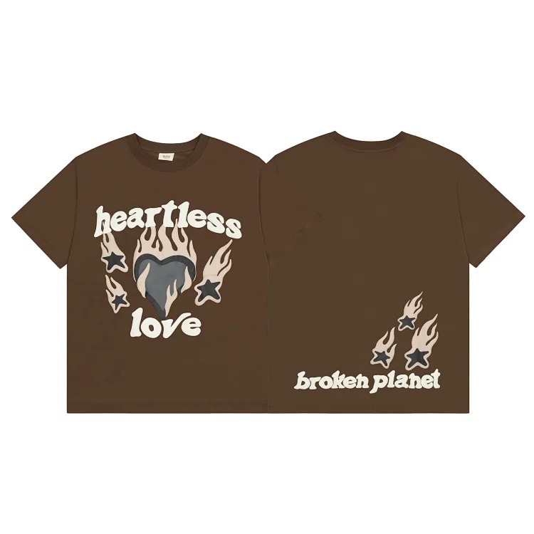 BROKEN PLANET Broken Planet American Foam Short-sleeved Loose Versatile T-shirt