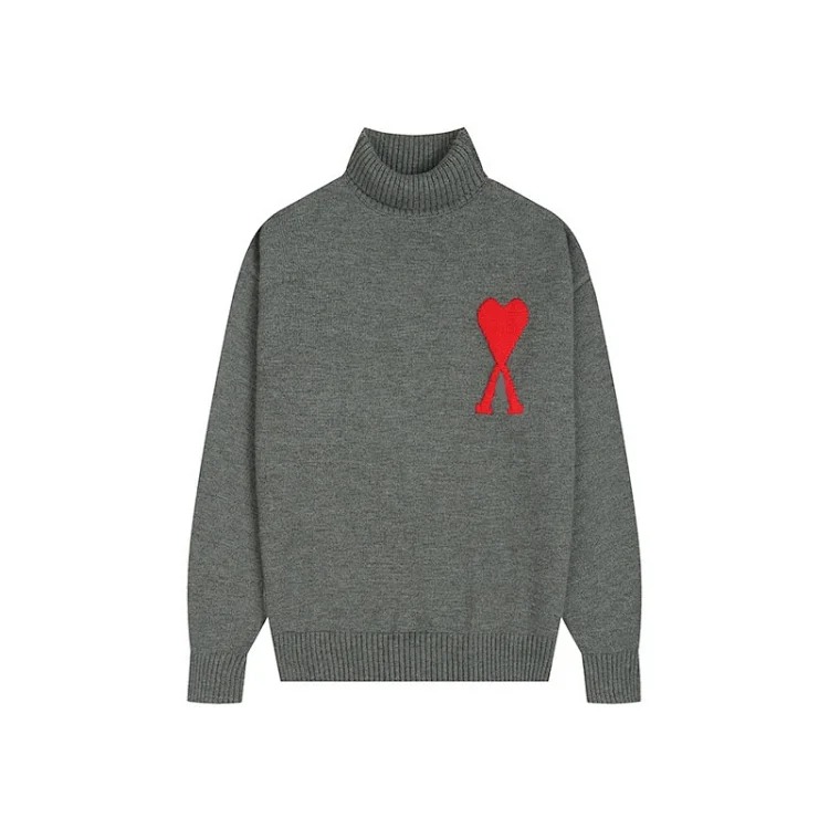 Love sweater for men and women striped youth heart casual pullover sweater