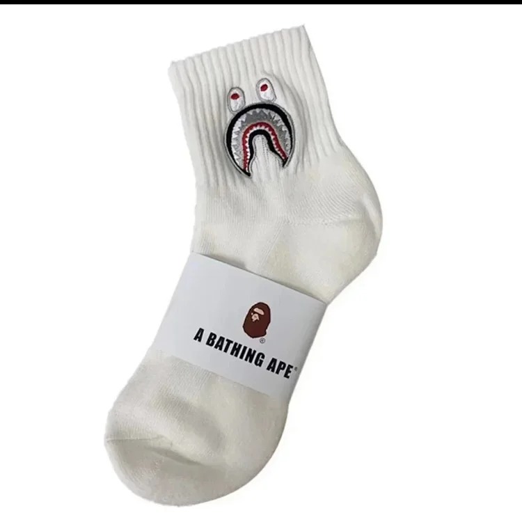 Towel Socks Japanese Trendy Socks High-tube Cotton Socks Sweat-absorbent White Socks Solid Color