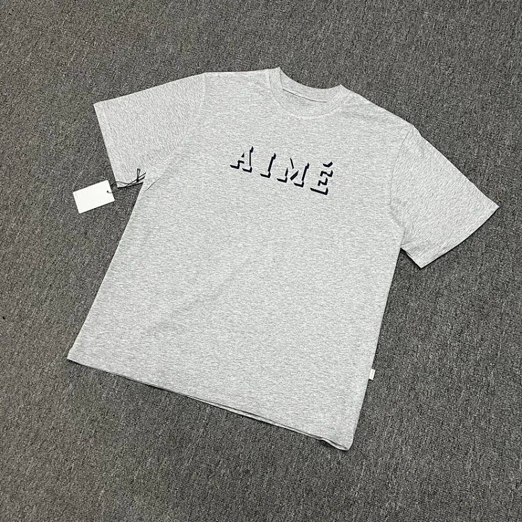 Abstract color block print summer loose casual short-sleeved T-shirt for men and women