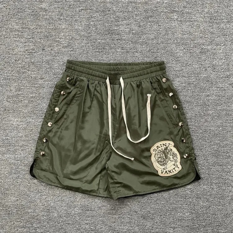 Saint letter towel embroidered hooded short-sleeved shirt casual shorts suit