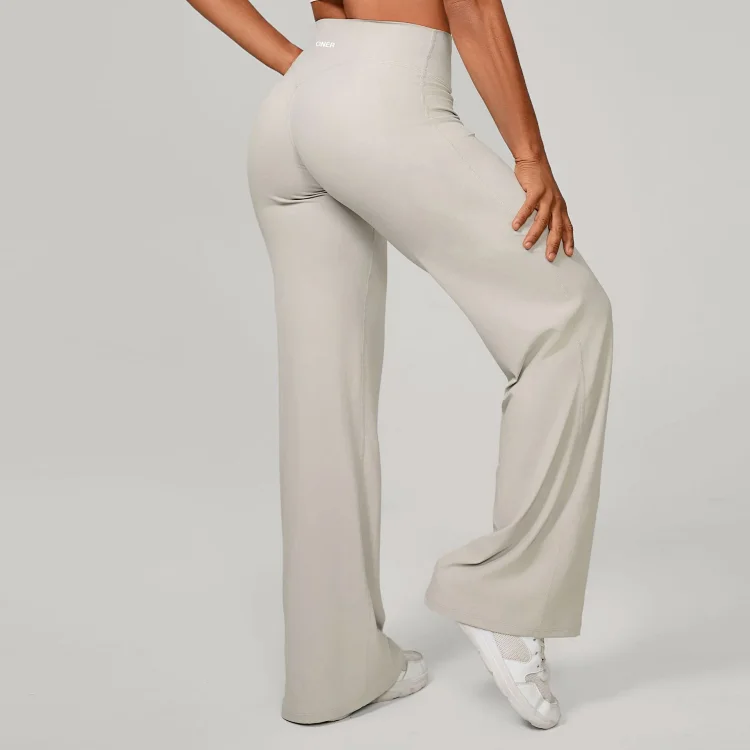 Straight, loose and soft Oner autumn and winter running Pilates fitness straight high-waisted trousers yoga wide-leg pants new style *No quality problems and no returns without reason