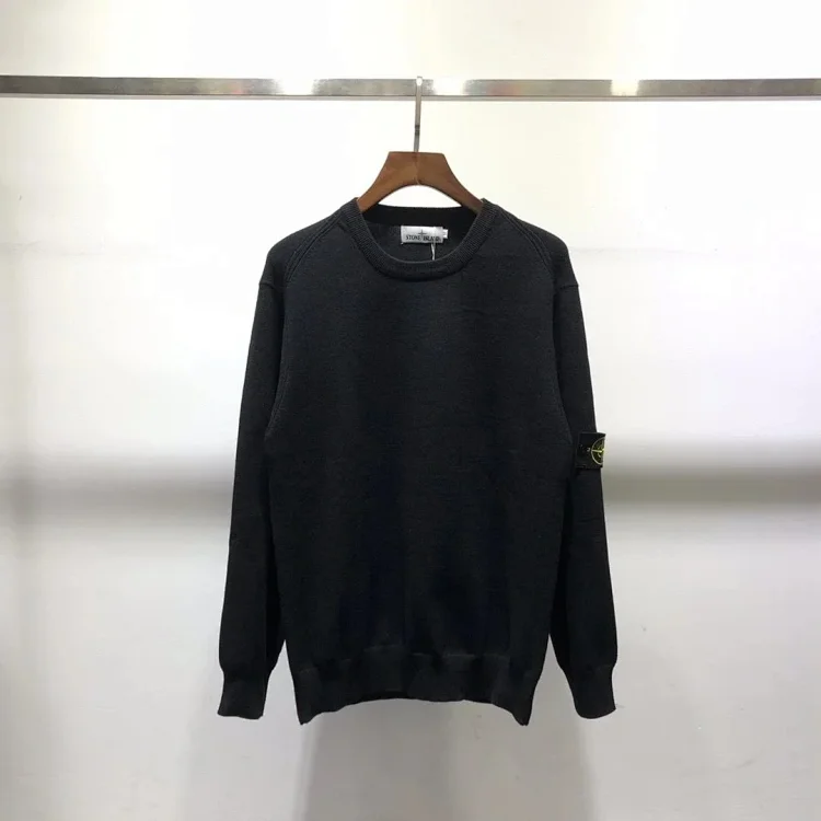 Stone Island Sweater Basic Classic Armband Round Neck Pullover Long Sleeve