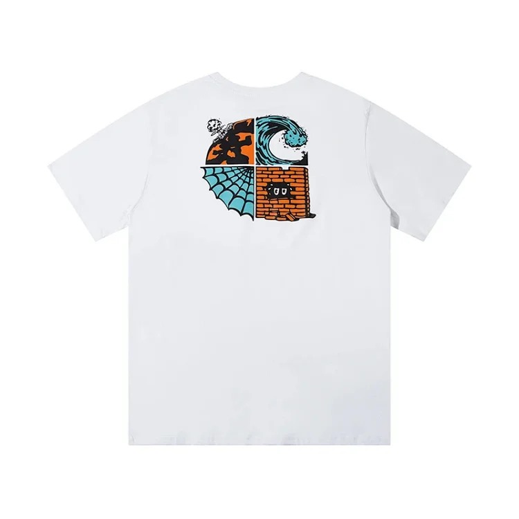 Kaha letter short-sleeved T-shirt for men and women