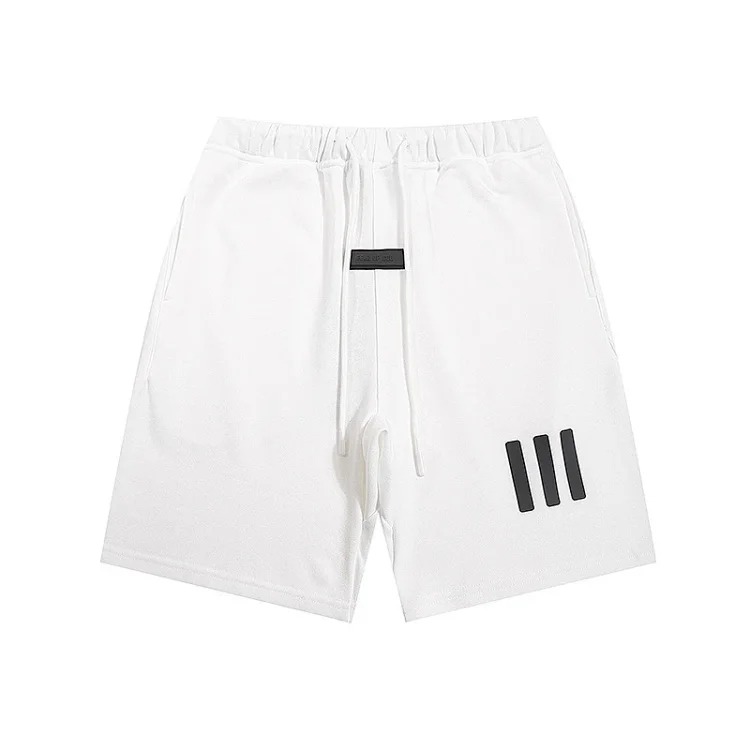 Multi-line shorts ES cotton sports shorts casual five-quarter pants street fashion loose