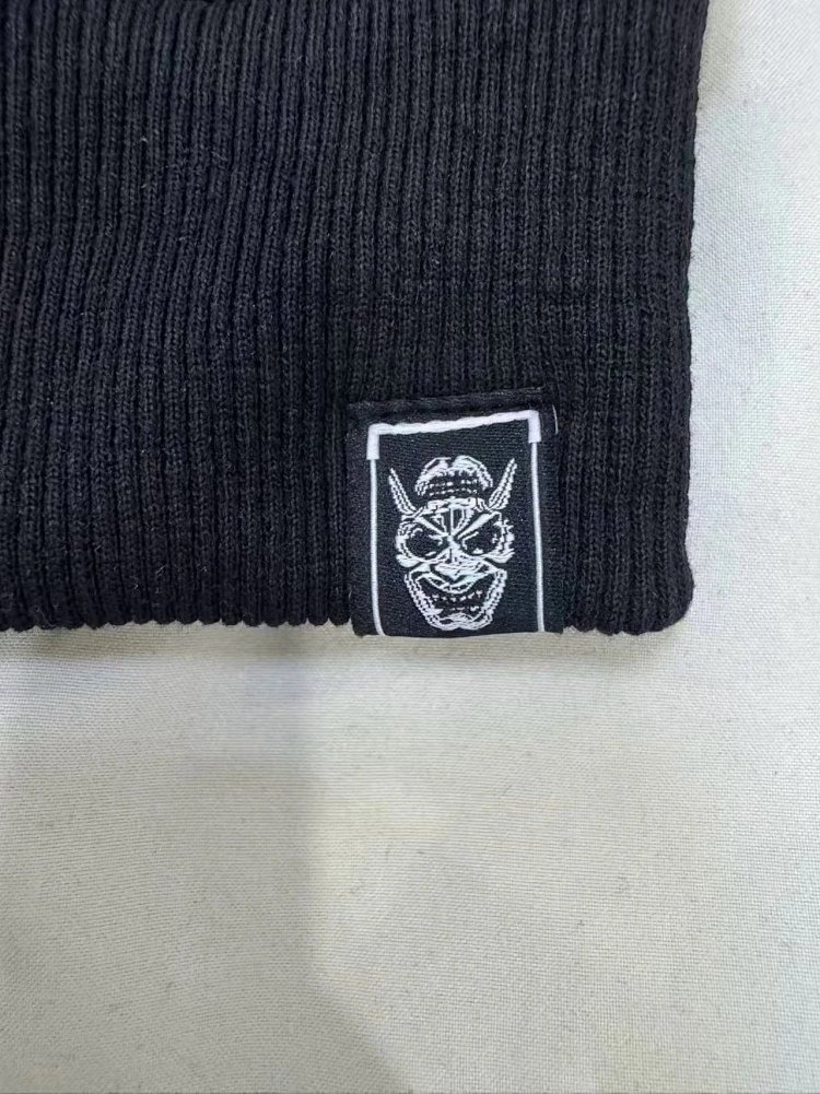 EVISU Black Gold Hooded Heavyweight Hoodie